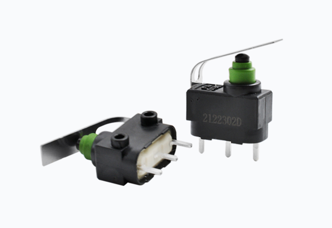 新能源汽車充電槍微動開關(guān) 直柄3腳小型開關(guān) 取暖器防水微動開關(guān)