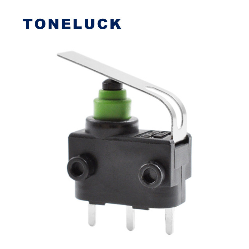 新能源汽車充電槍微動開關(guān) 直柄3腳小型開關(guān) 取暖器防水微動開關(guān)