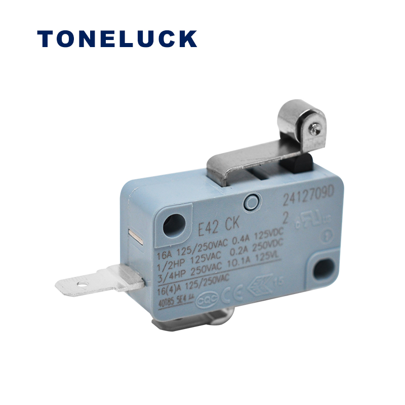 TONELUCK電機(jī)控制板微動(dòng)開(kāi)關(guān)滾輪2腳16A防爆柜執(zhí)行器設(shè)備微動(dòng)開(kāi)關(guān)